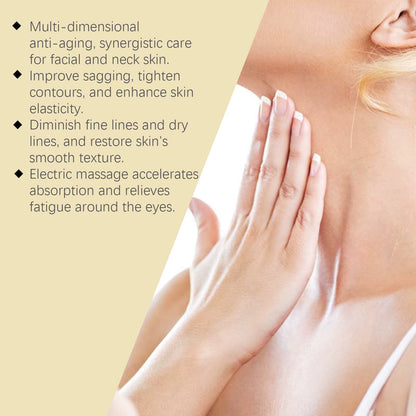 AH-8 Firming Neck Cream Moisturizer anti Aging Smoothing Wrinkles Electric Massage Polypeptide Eye Cream Eye & Neck Skincare Set