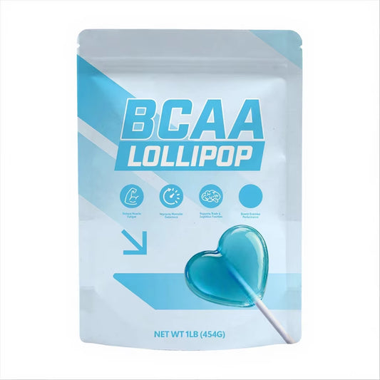 OEM Workout Lollipops Energy BCAA Lollipops Supplier All Natural Supplement Preworkout BCAA Lollipops